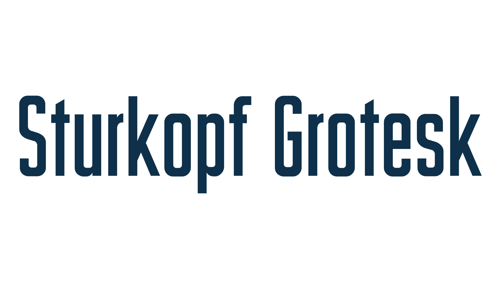 Sturkopf Grotesk, basic sans serif font preview