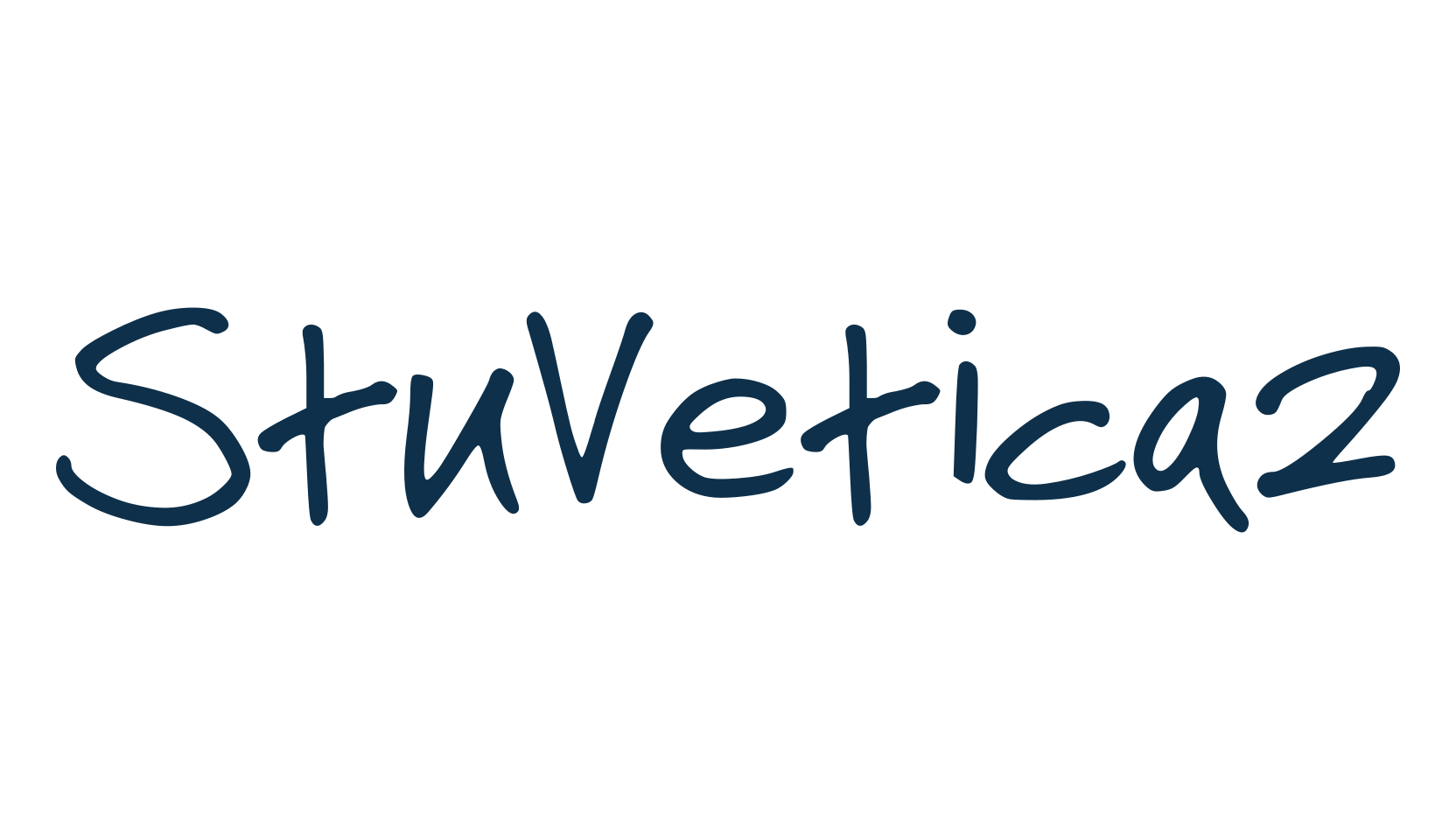 StuVetica2, handwriting font preview