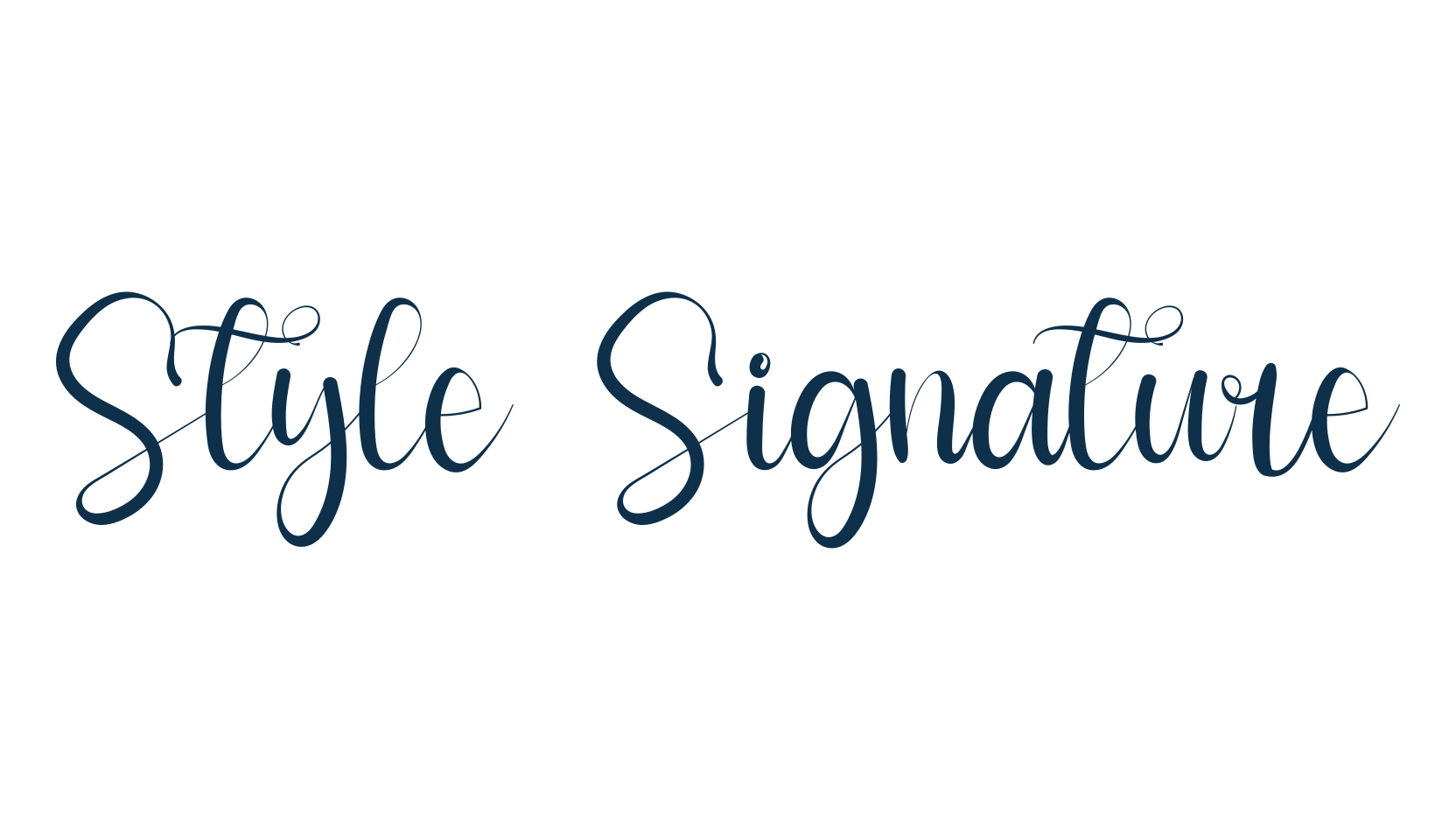 Style Signature, calligraphy font preview