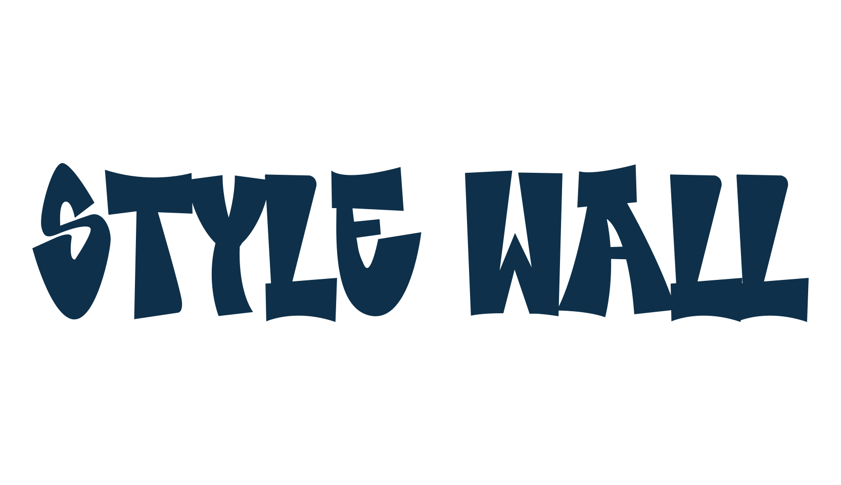 Style Wall, script graffiti fancy decorative calligraphy font preview