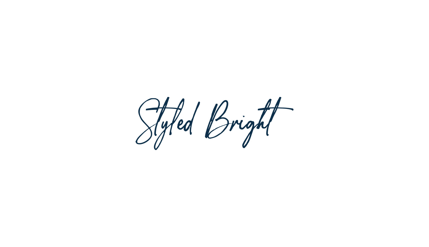 Styled Bright, handwriting font preview