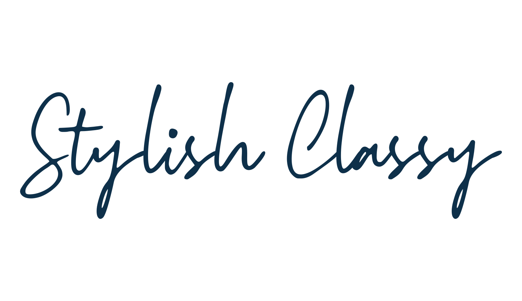 Stylish Classy, handwriting font preview