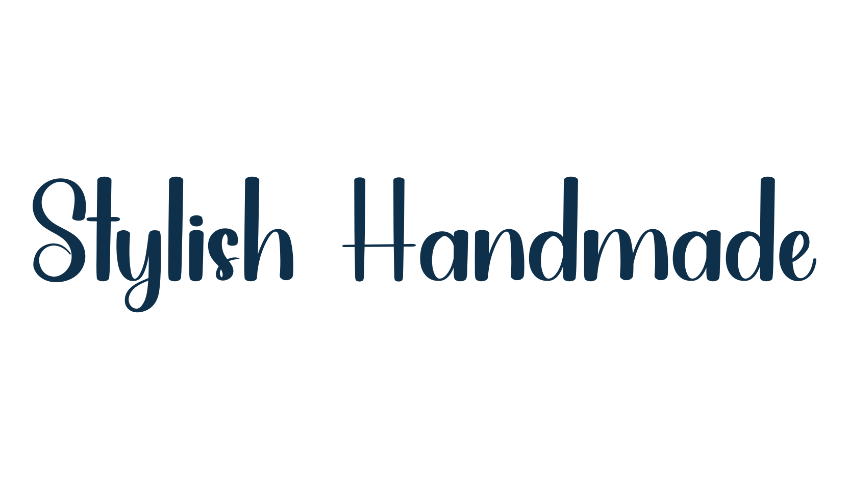 Stylish Handmade, various font preview