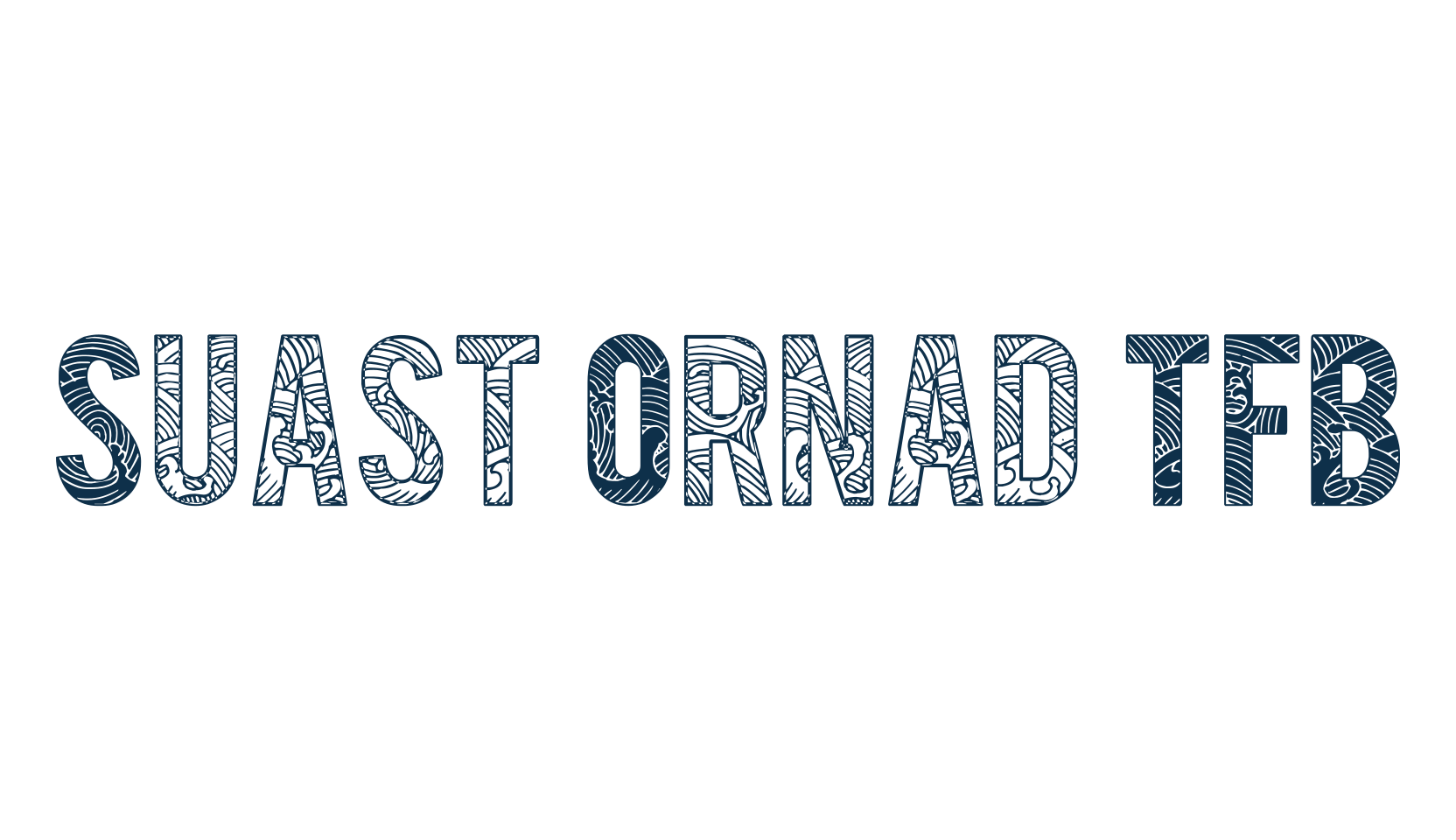 Suast Ornad TFB, decorative font preview