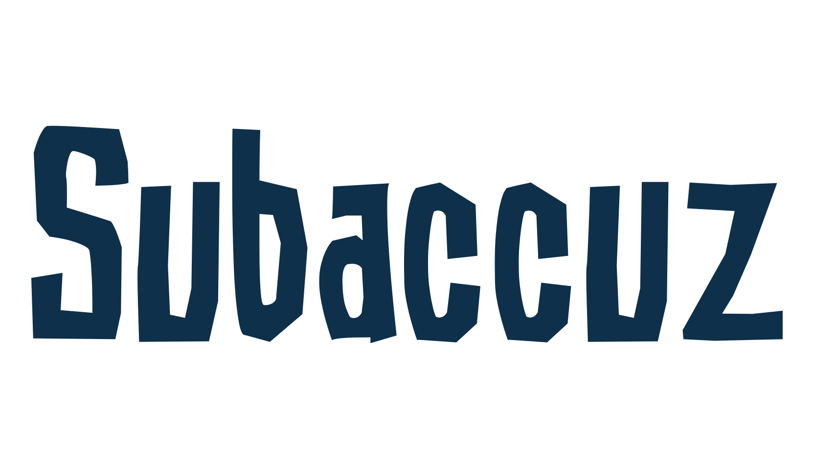 Subaccuz, cartoon font preview