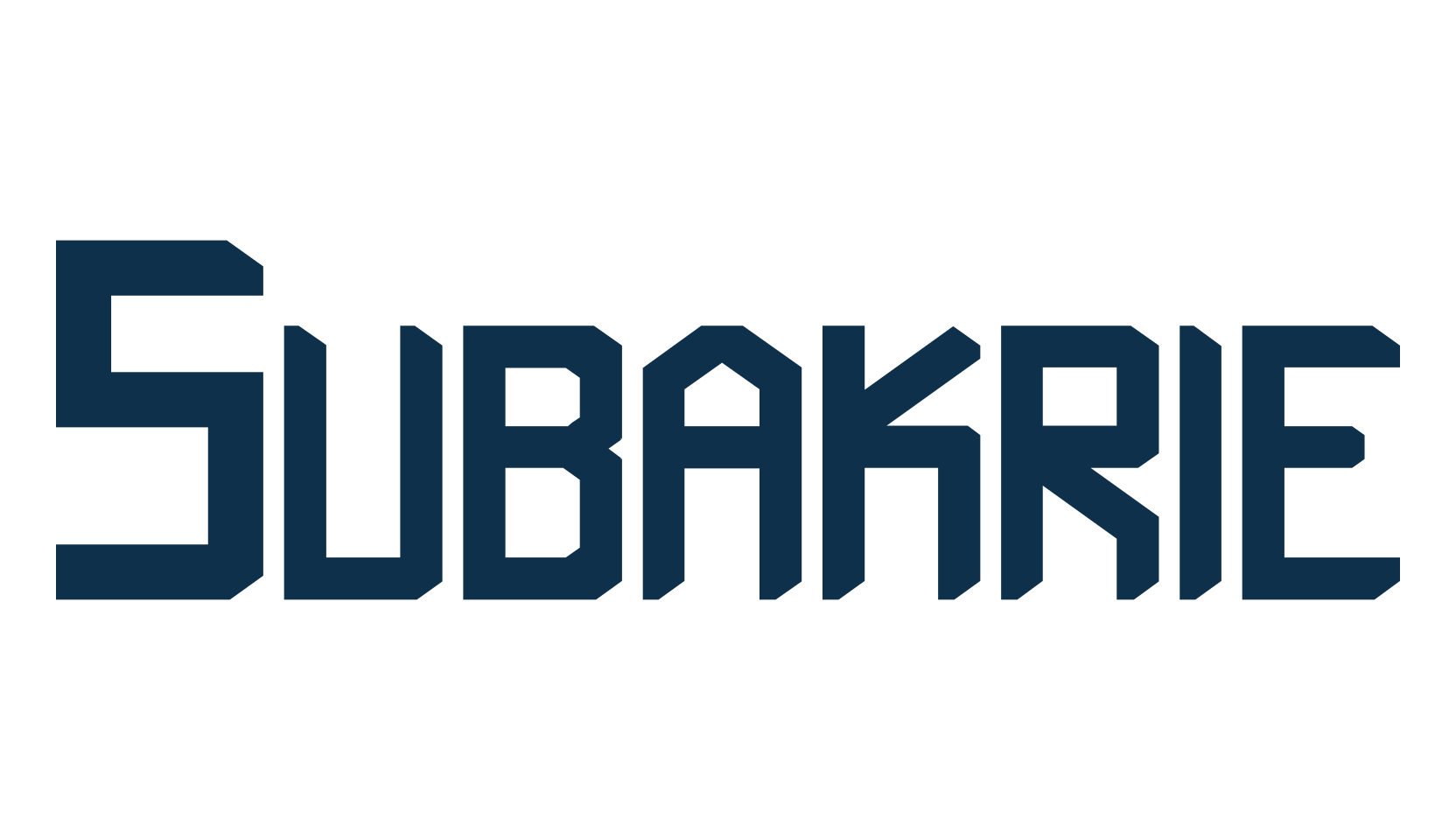 Subakrie, techno square sci-fi font preview