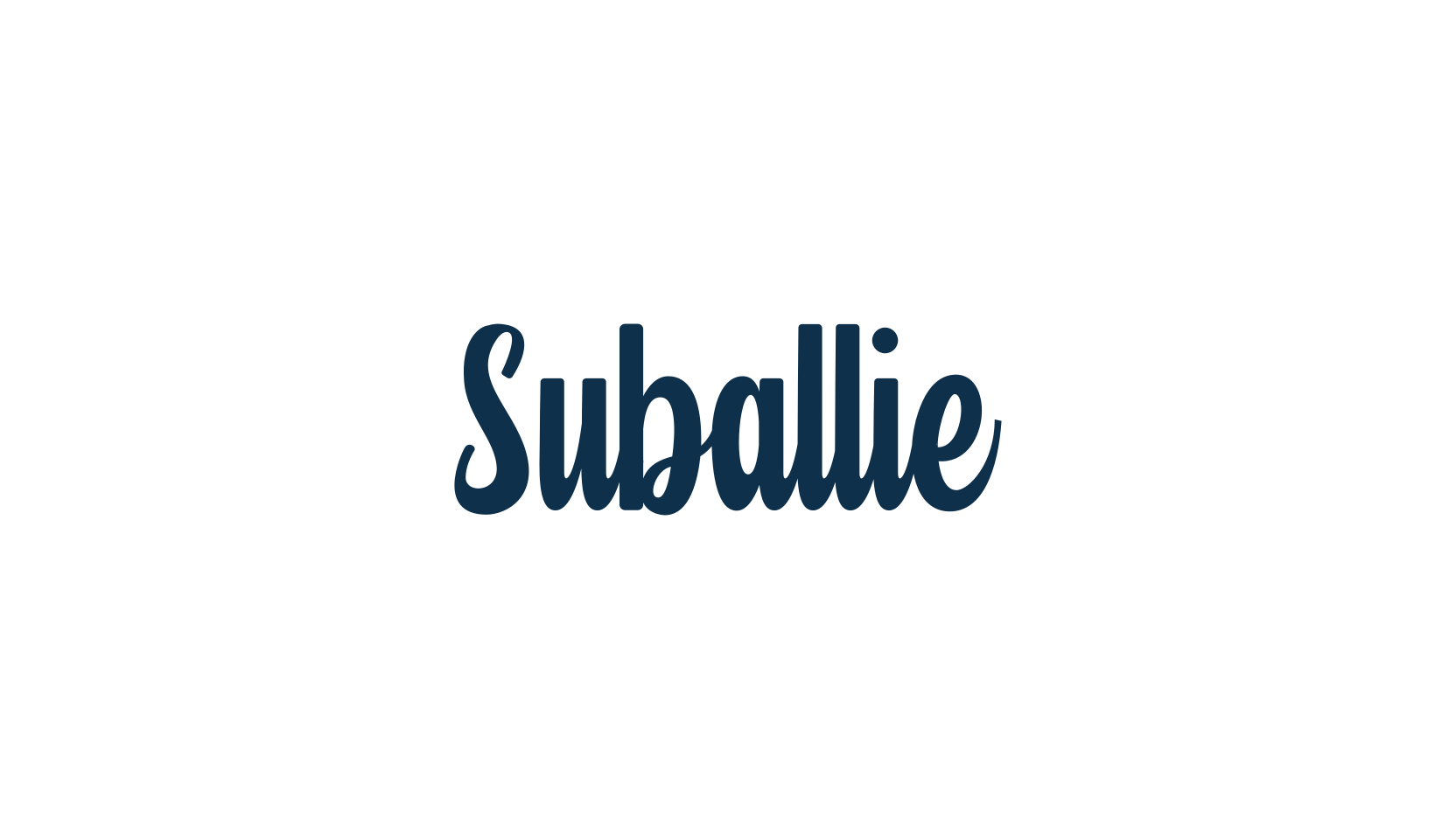 Suballie, fancy decorative font preview