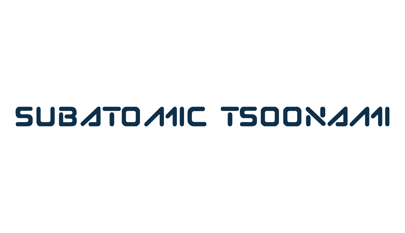 Subatomic Tsoonami, sci-fi font preview