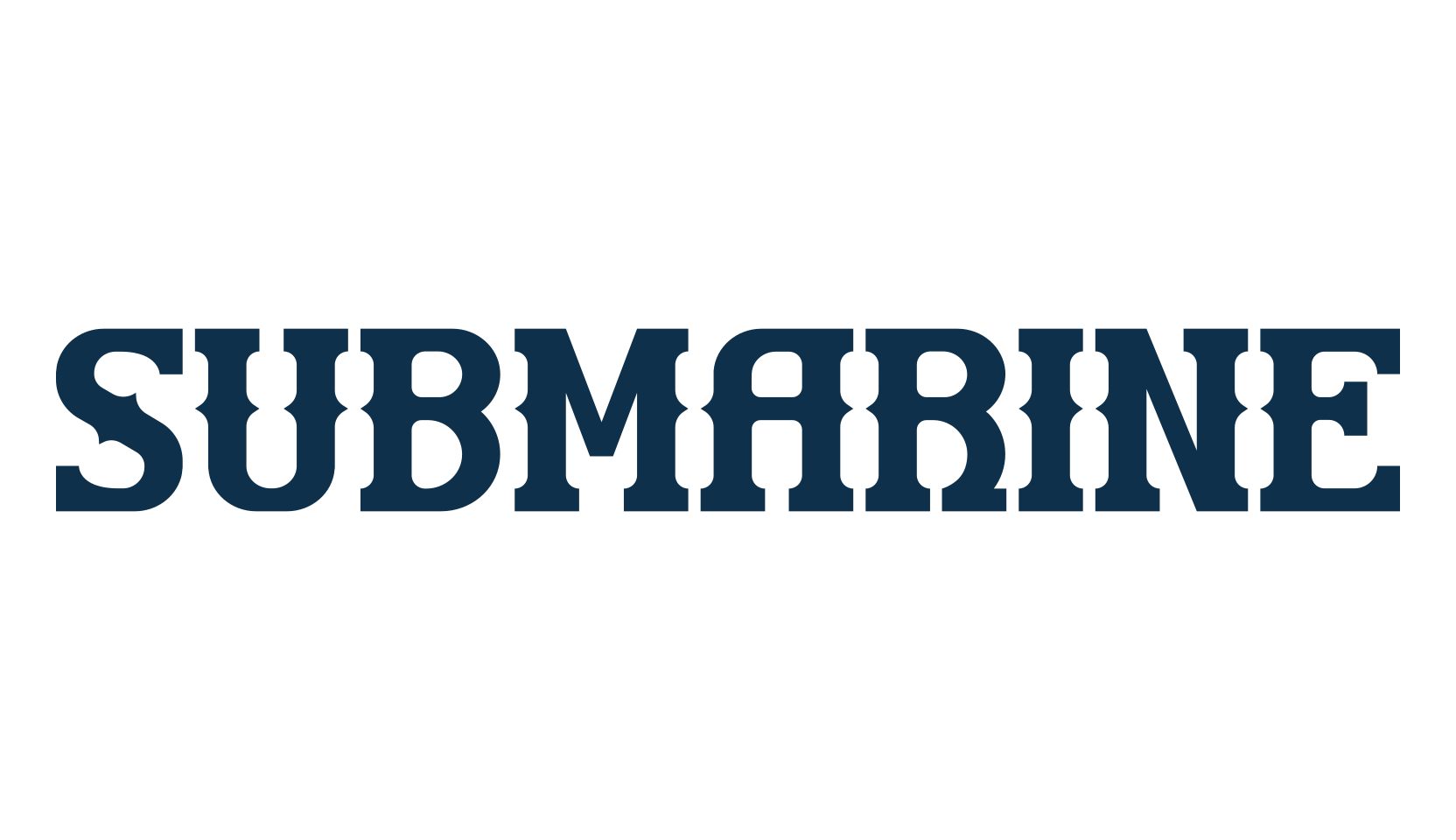 Submarine, retro font preview
