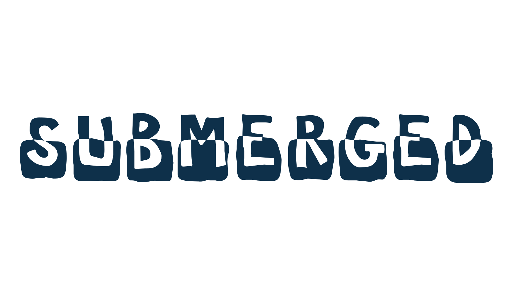 Submerged, fancy decorative font preview