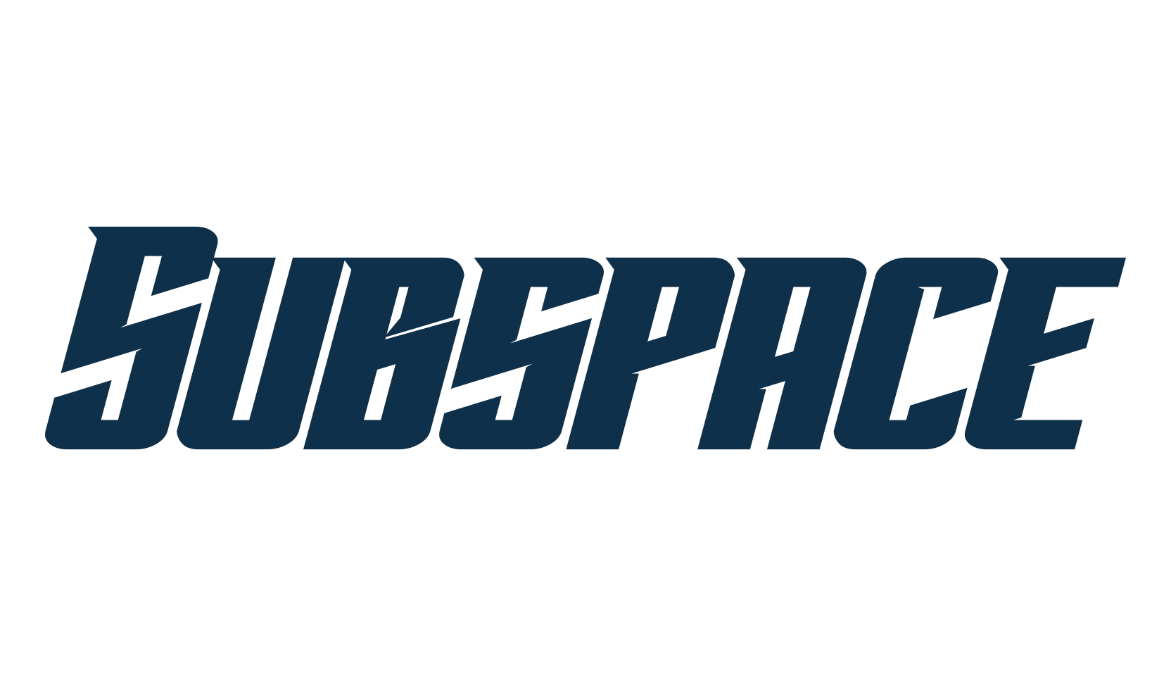 Subspace, techno sci-fi font preview