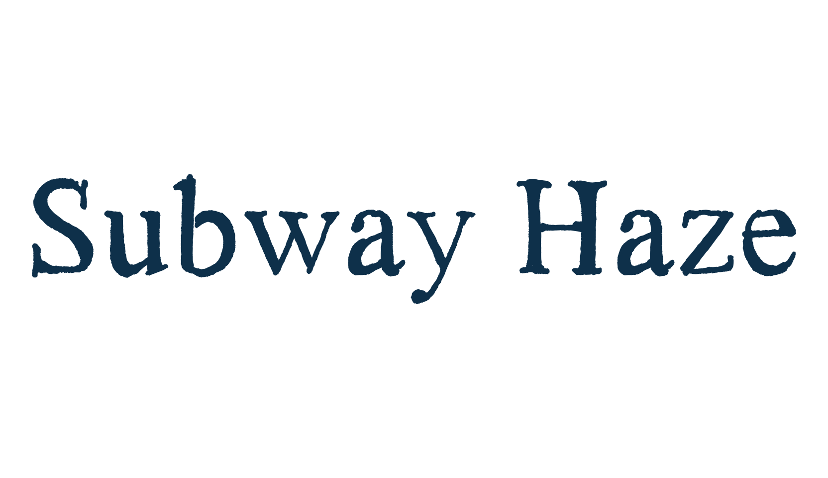 Subway Haze, fancy eroded decorative font preview