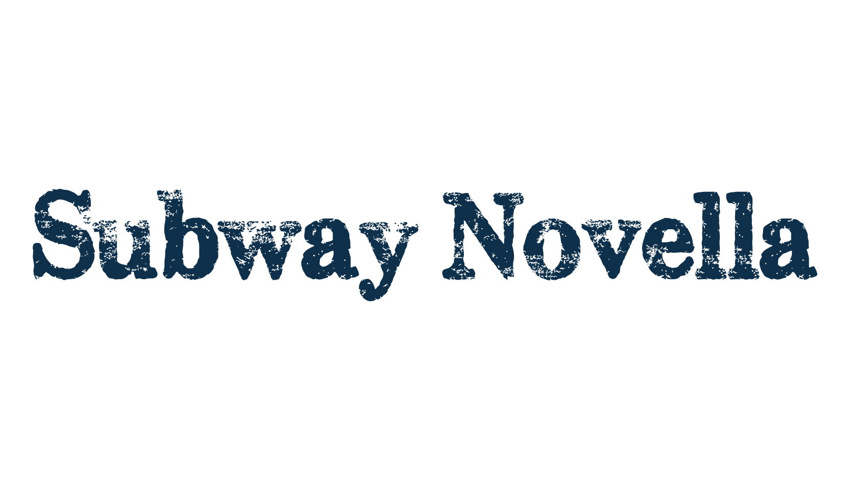 Subway Novella, eroded font preview