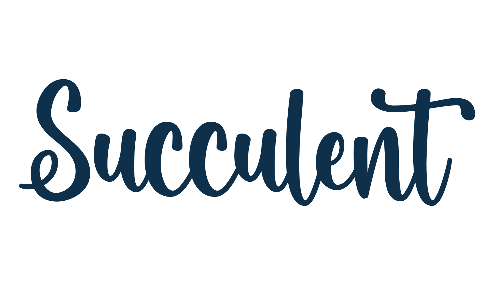 Succulent, various font preview