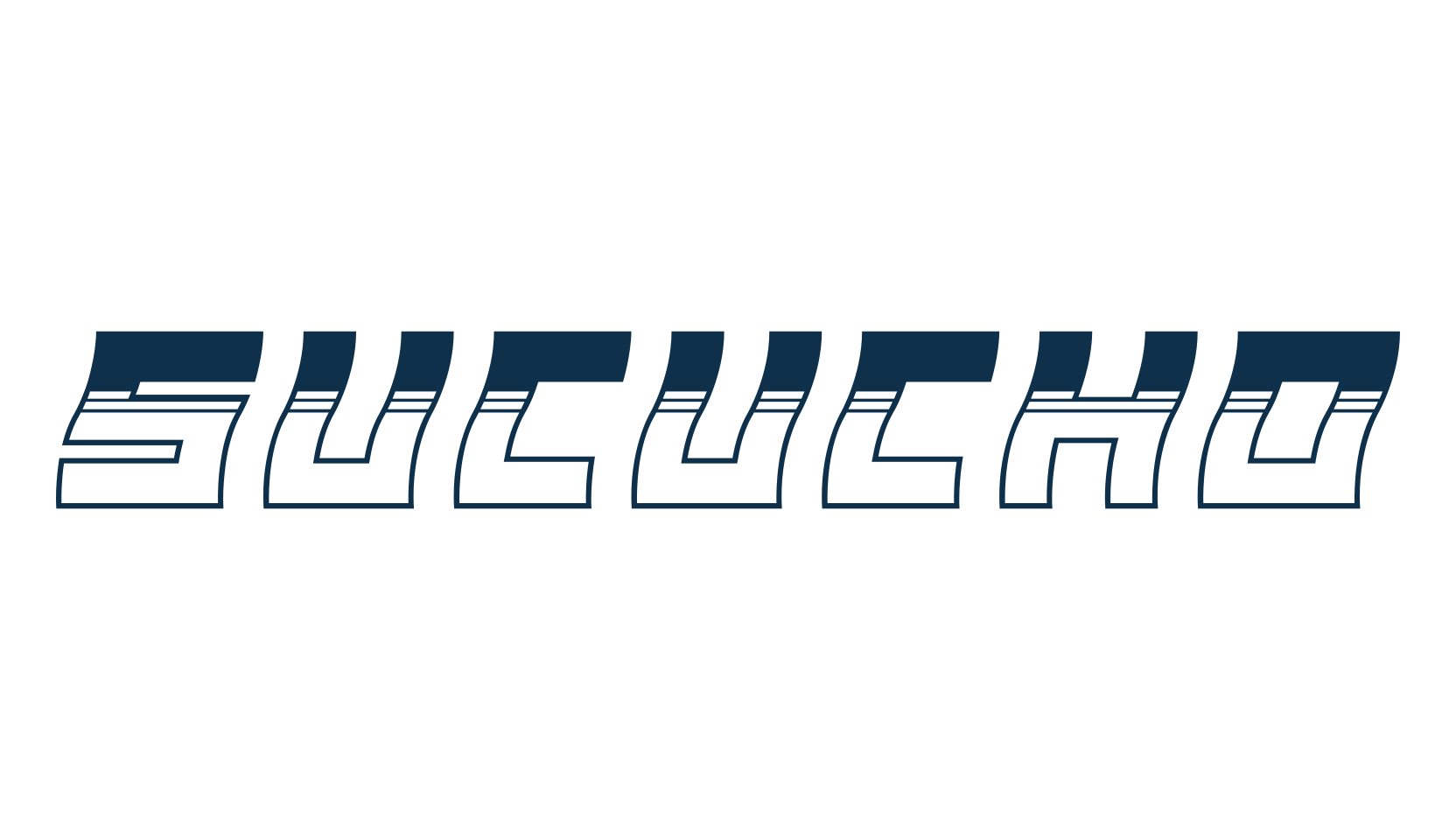 Sucucho, fancy various techno sci-fi font preview