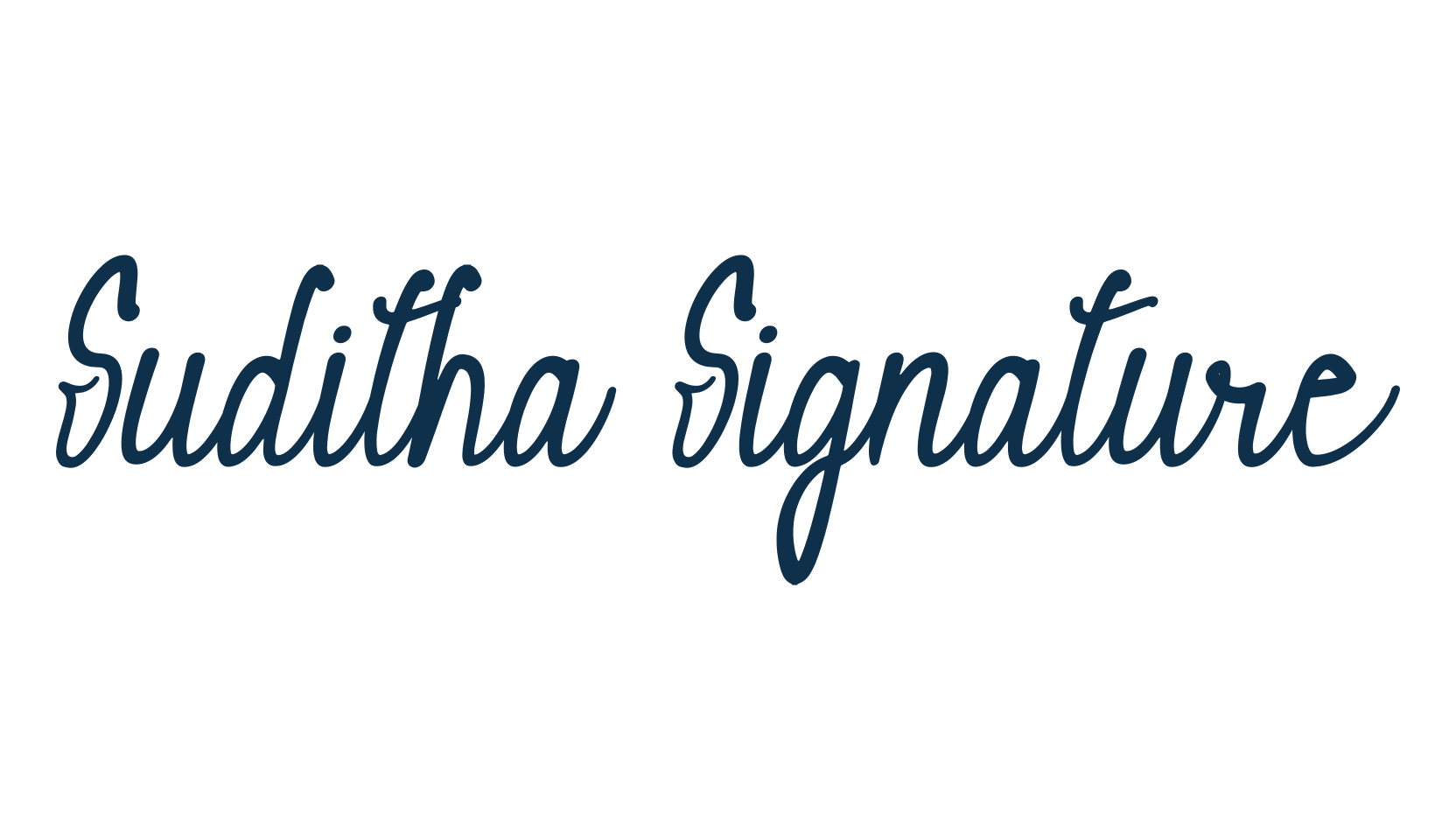 Suditha Signature, fancy decorative font preview