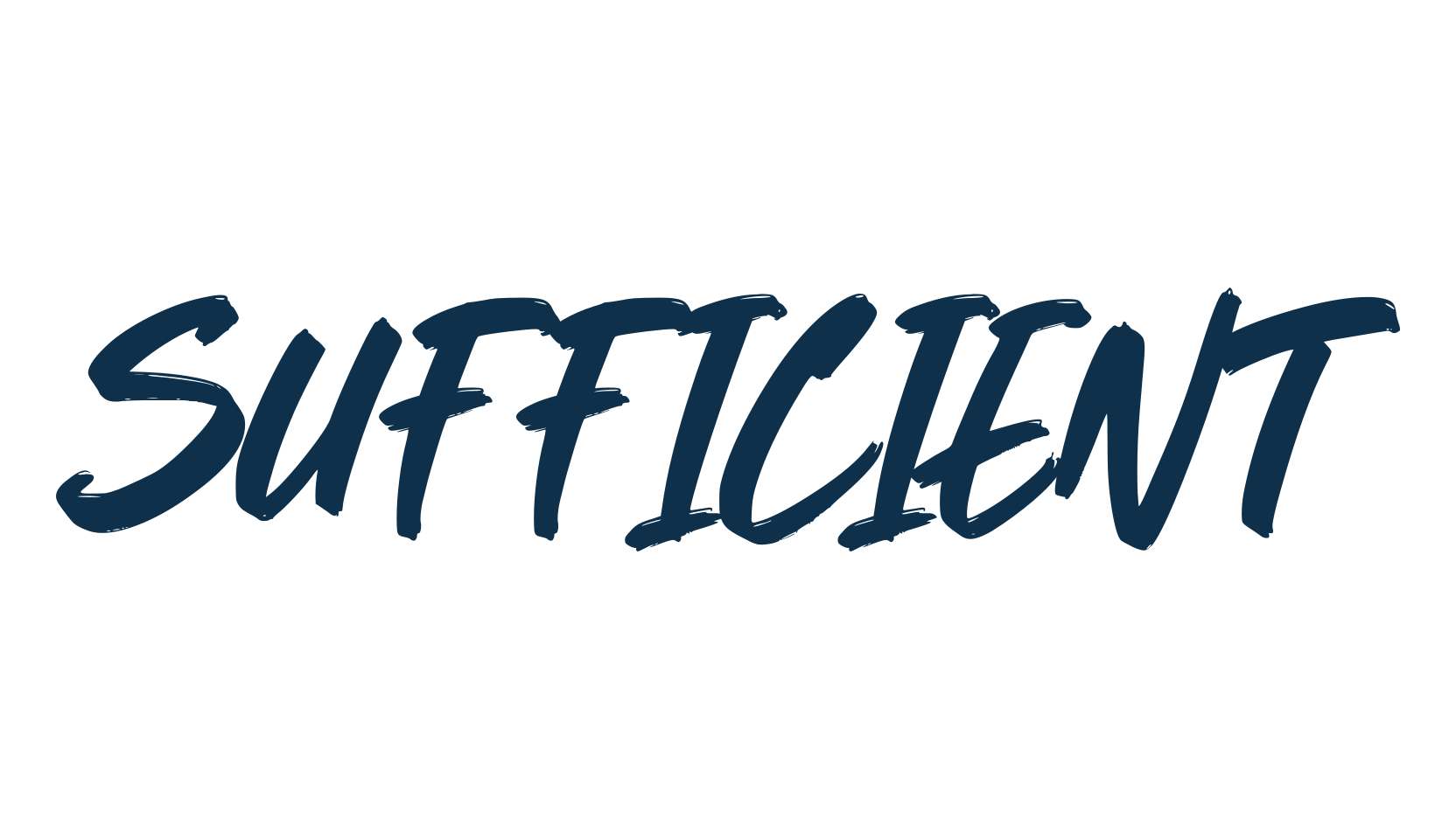 Sufficient, script brush fancy decorative calligraphy font preview