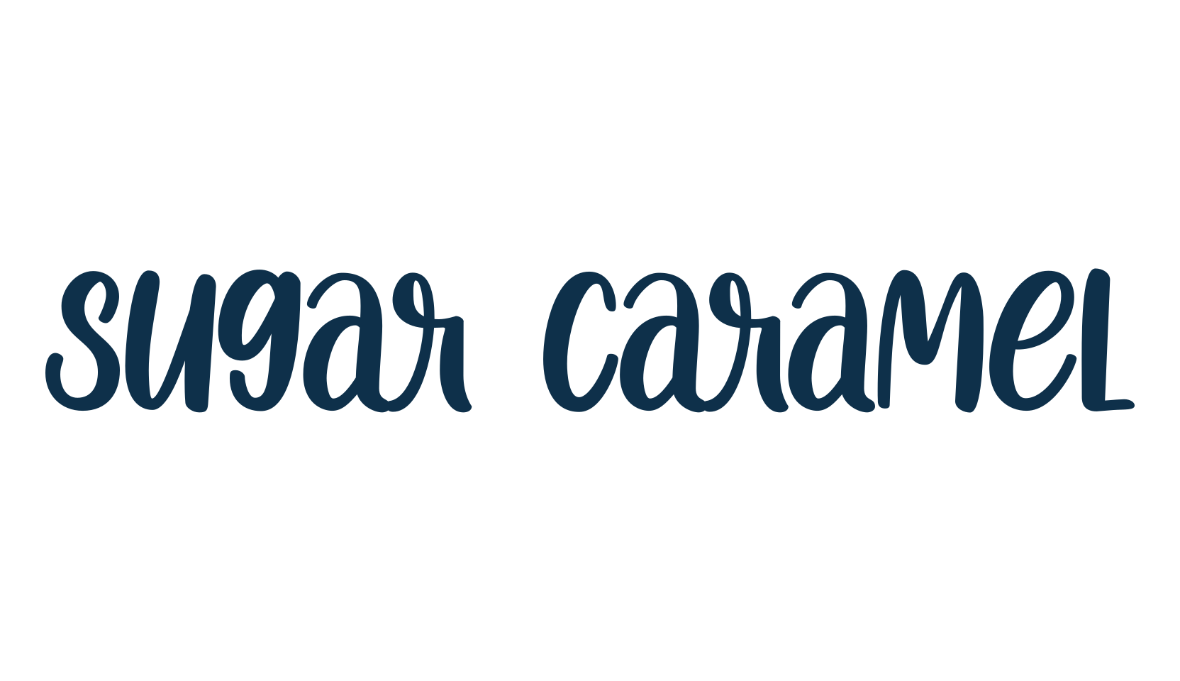 Sugar Caramel (sugar-caramel), fancy various decorative script calligraphy font preview