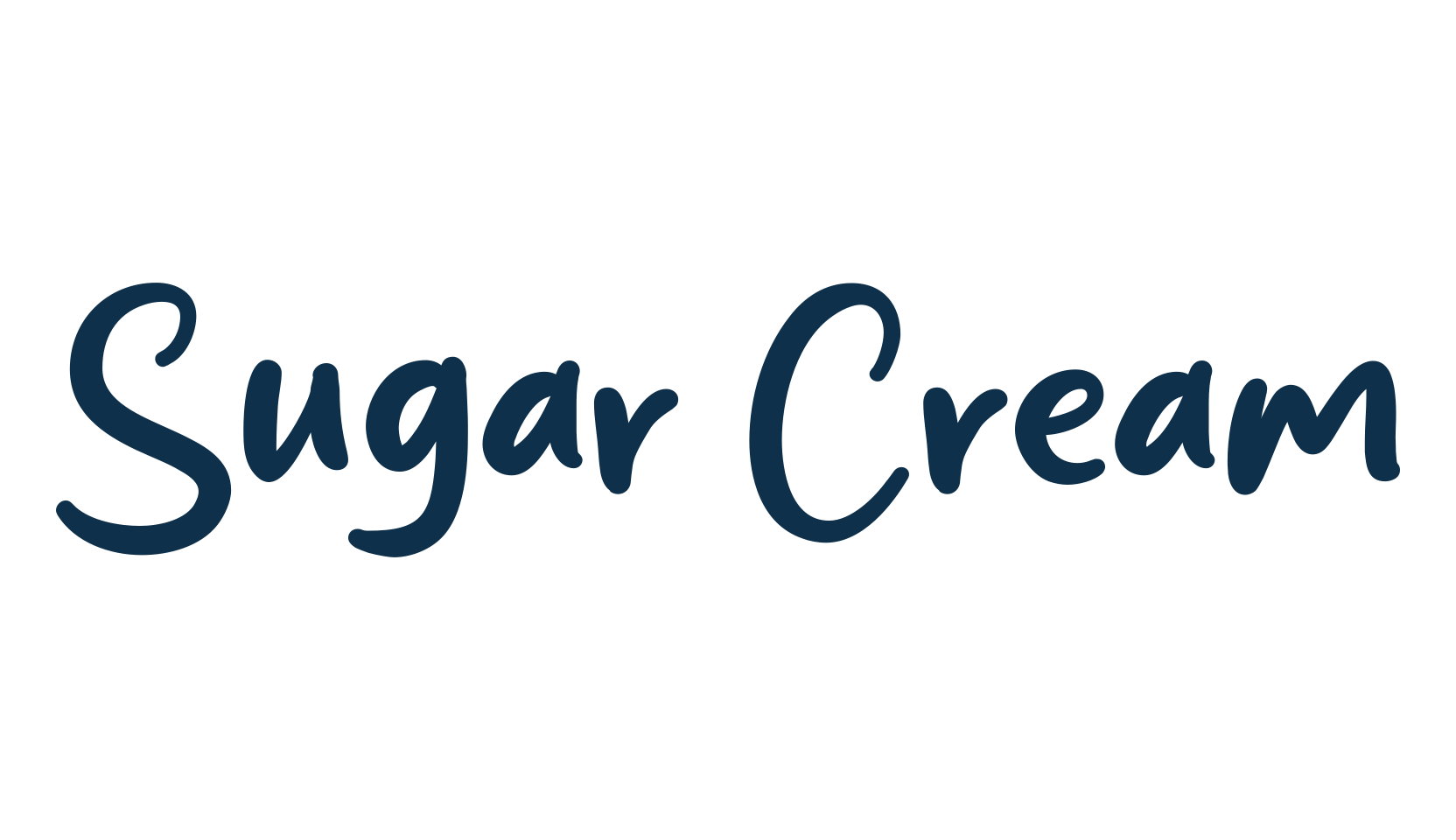 Sugar Cream, script handwritten fancy decorative calligraphy font preview