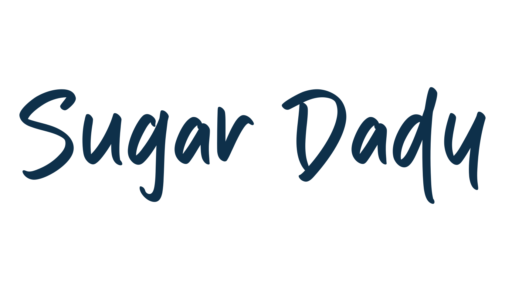 Sugar Dady, handwriting font preview