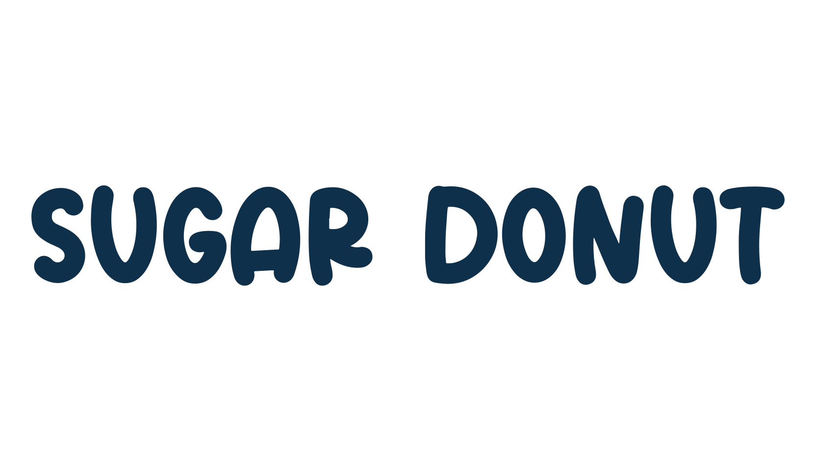 Sugar Donut, fancy cartoon decorative font preview