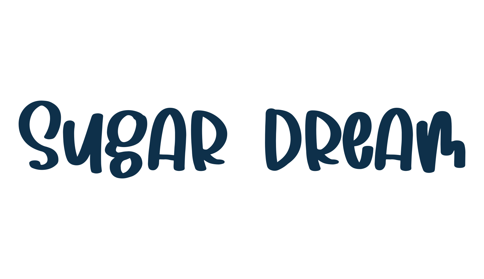 Sugar Dream, script handwritten fancy decorative calligraphy font preview