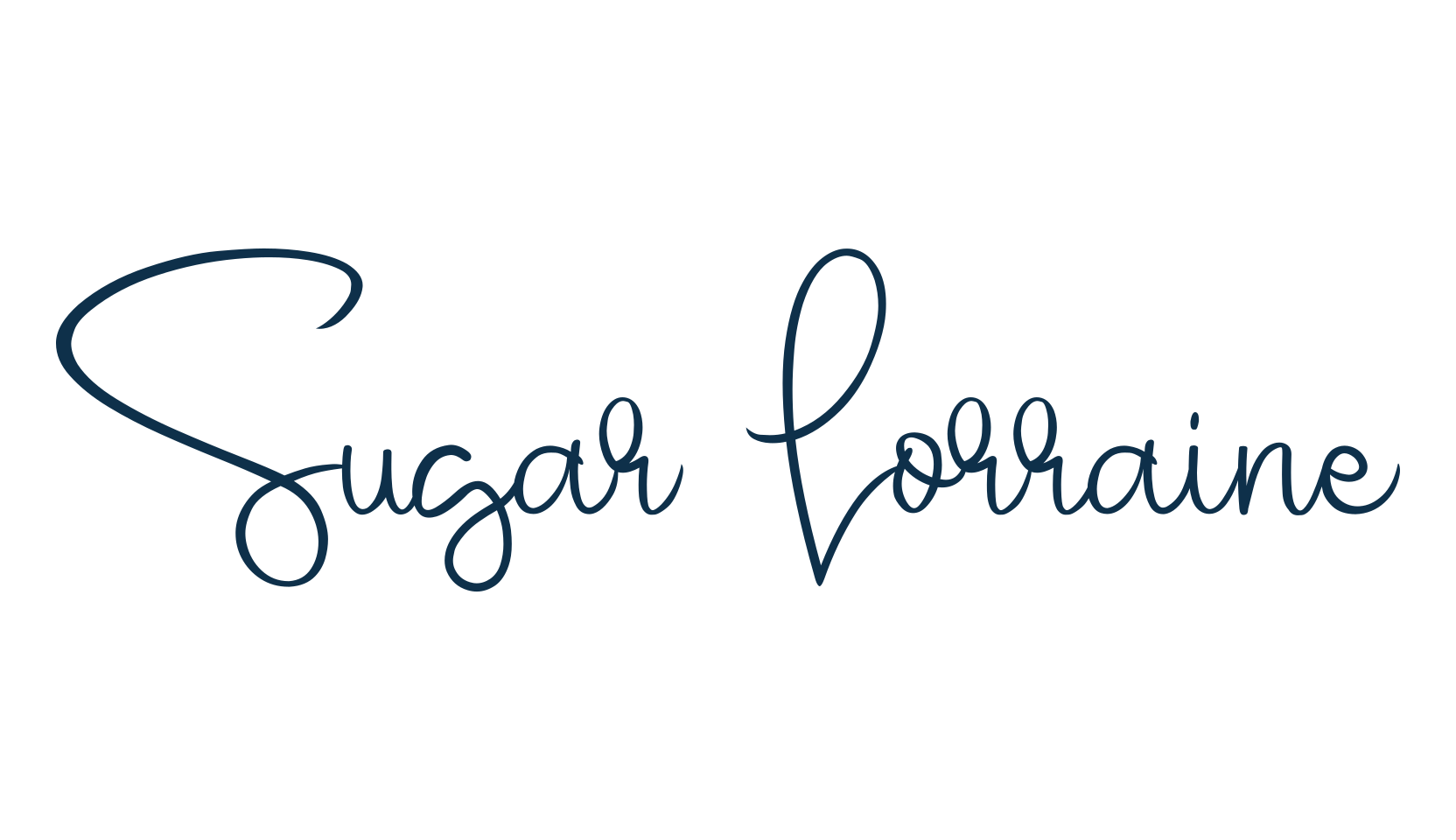 Sugar Lorraine, handwriting font preview