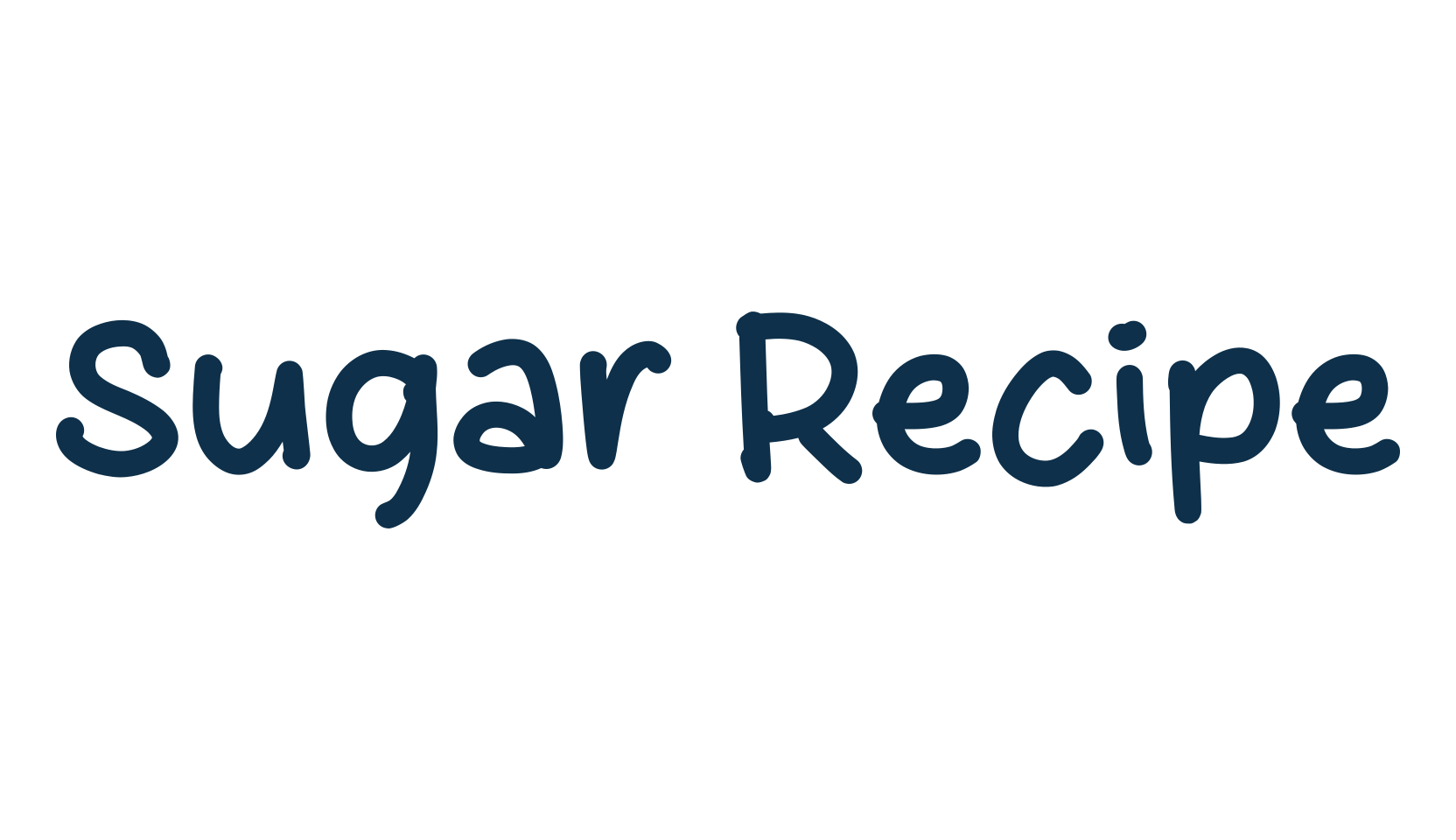Sugar Recipe, handwriting font preview