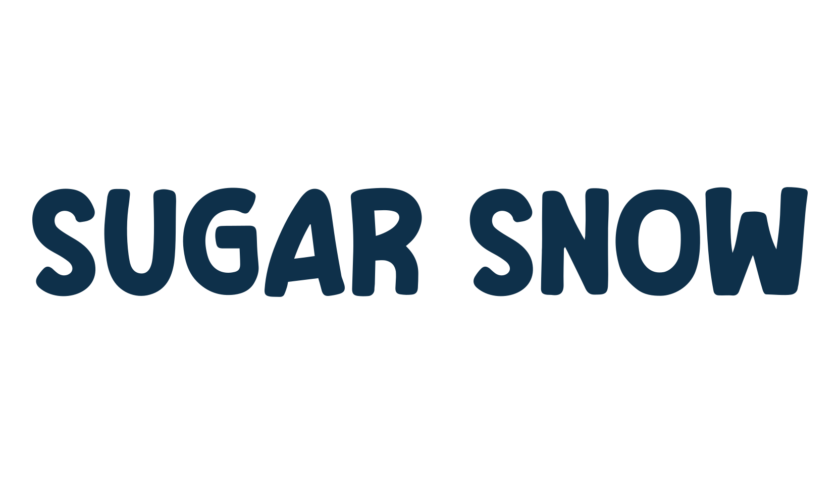 Sugar Snow, fancy cartoon decorative font preview