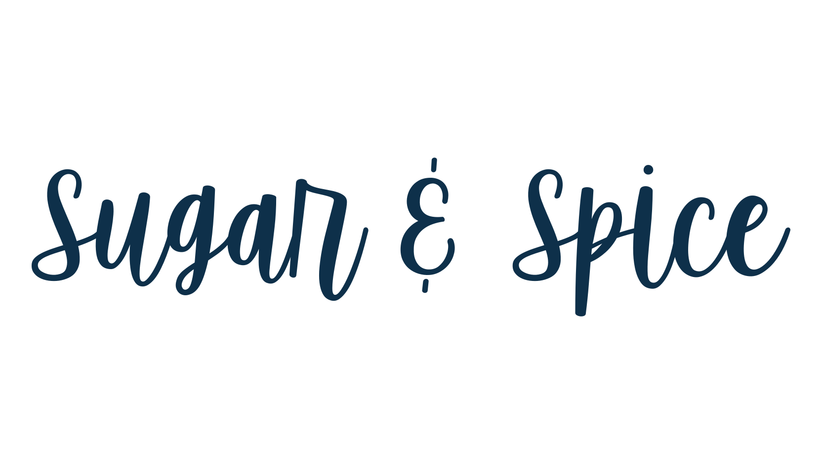 Sugar & Spice, script handwritten fancy decorative calligraphy font preview
