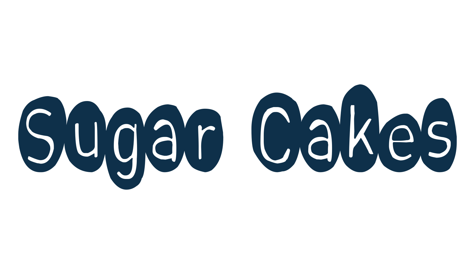 Sugar Cakes, fancy various decorative font preview