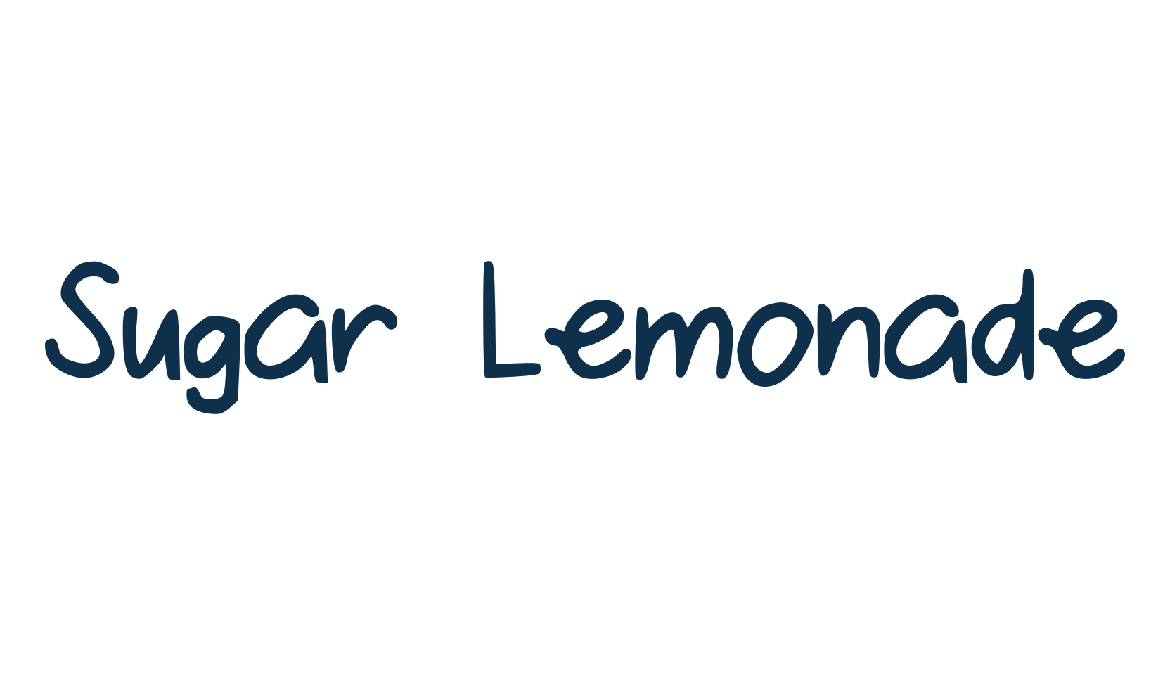 Sugar Lemonade, script handwritten fancy decorative calligraphy font preview