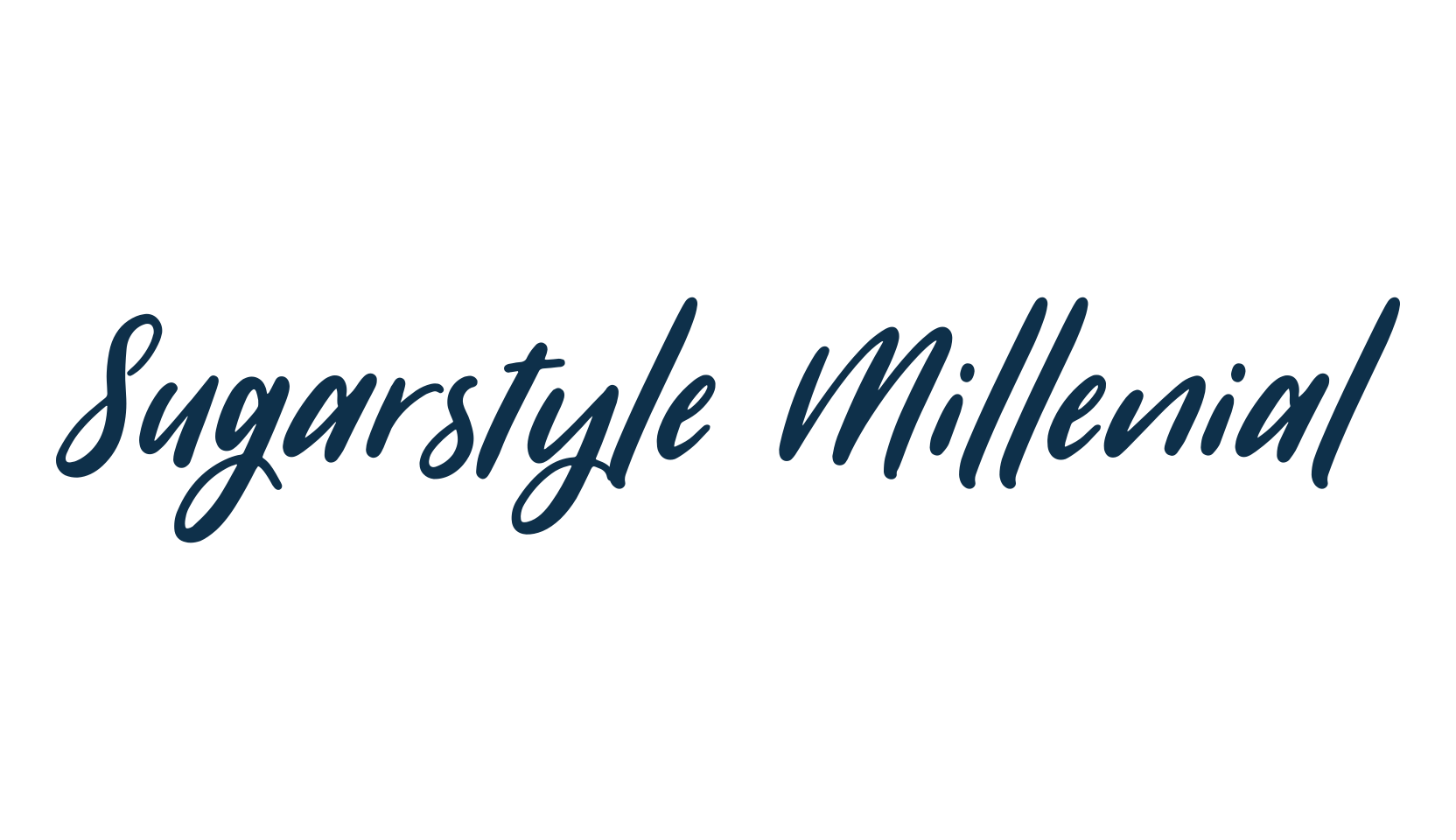 Sugarstyle Millenial, script handwritten fancy decorative calligraphy font preview