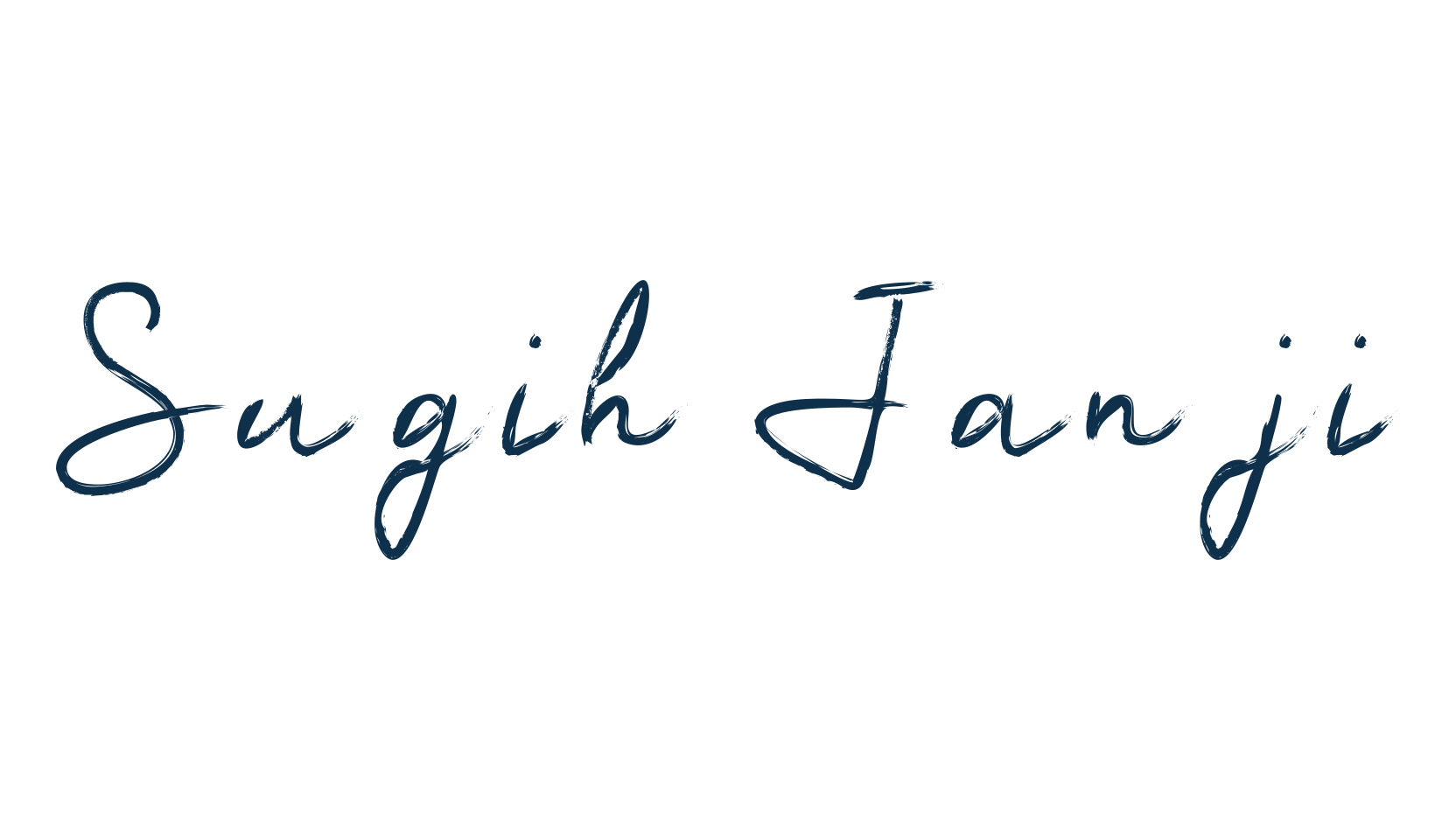 Sugih Janji, script brush fancy decorative calligraphy font preview