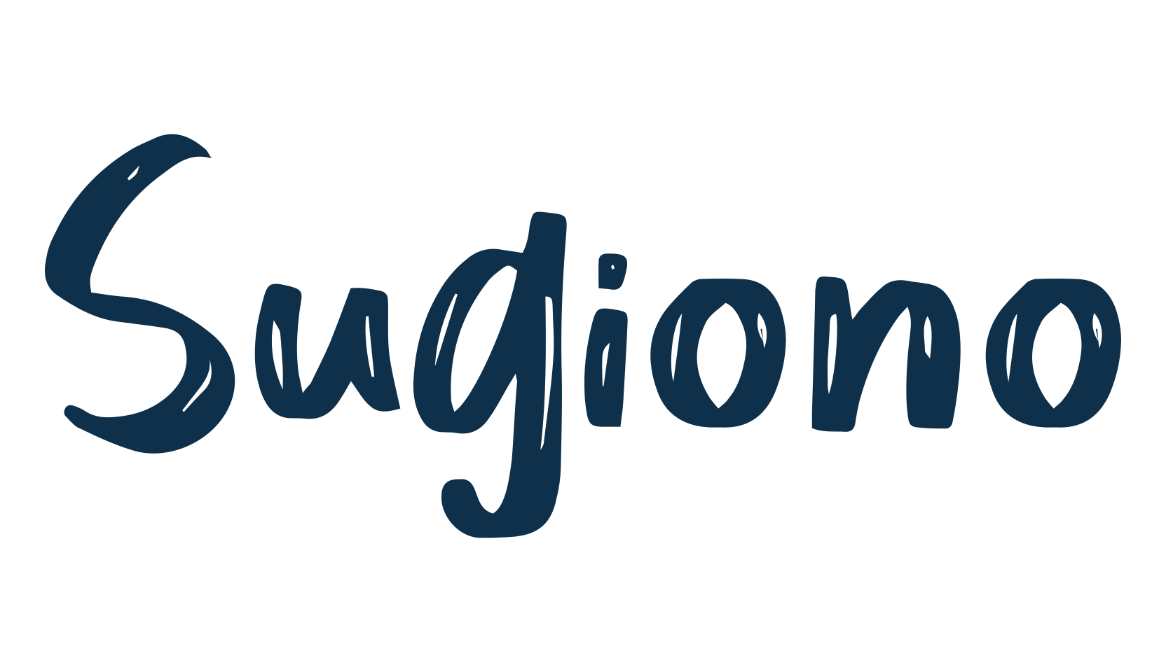 Sugiono, brush font preview