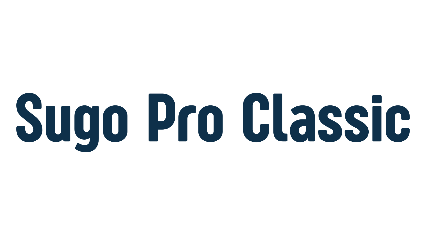 Sugo Pro Classic, sans serif font preview