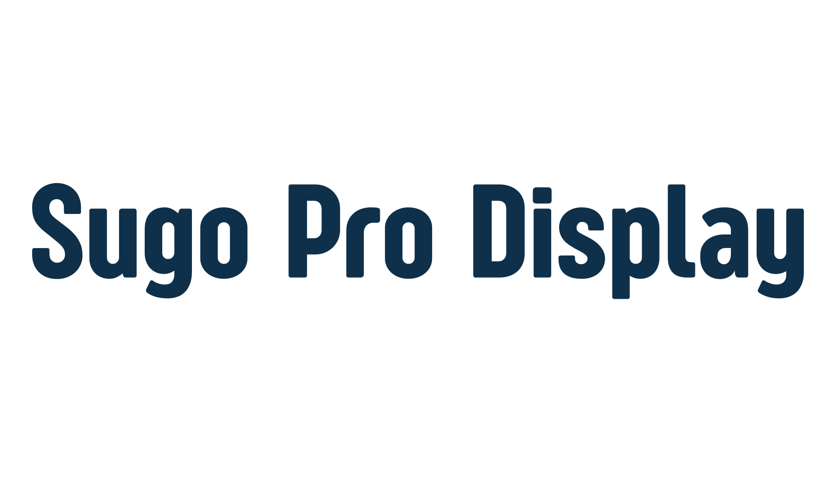 Sugo Pro Display, sans serif font preview