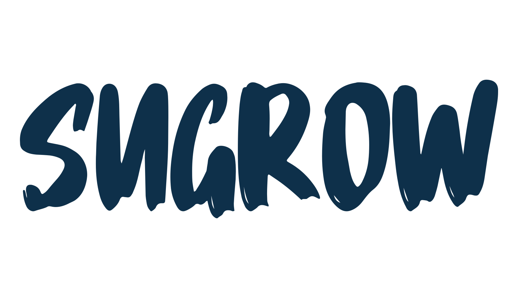 Sugrow, brush font preview