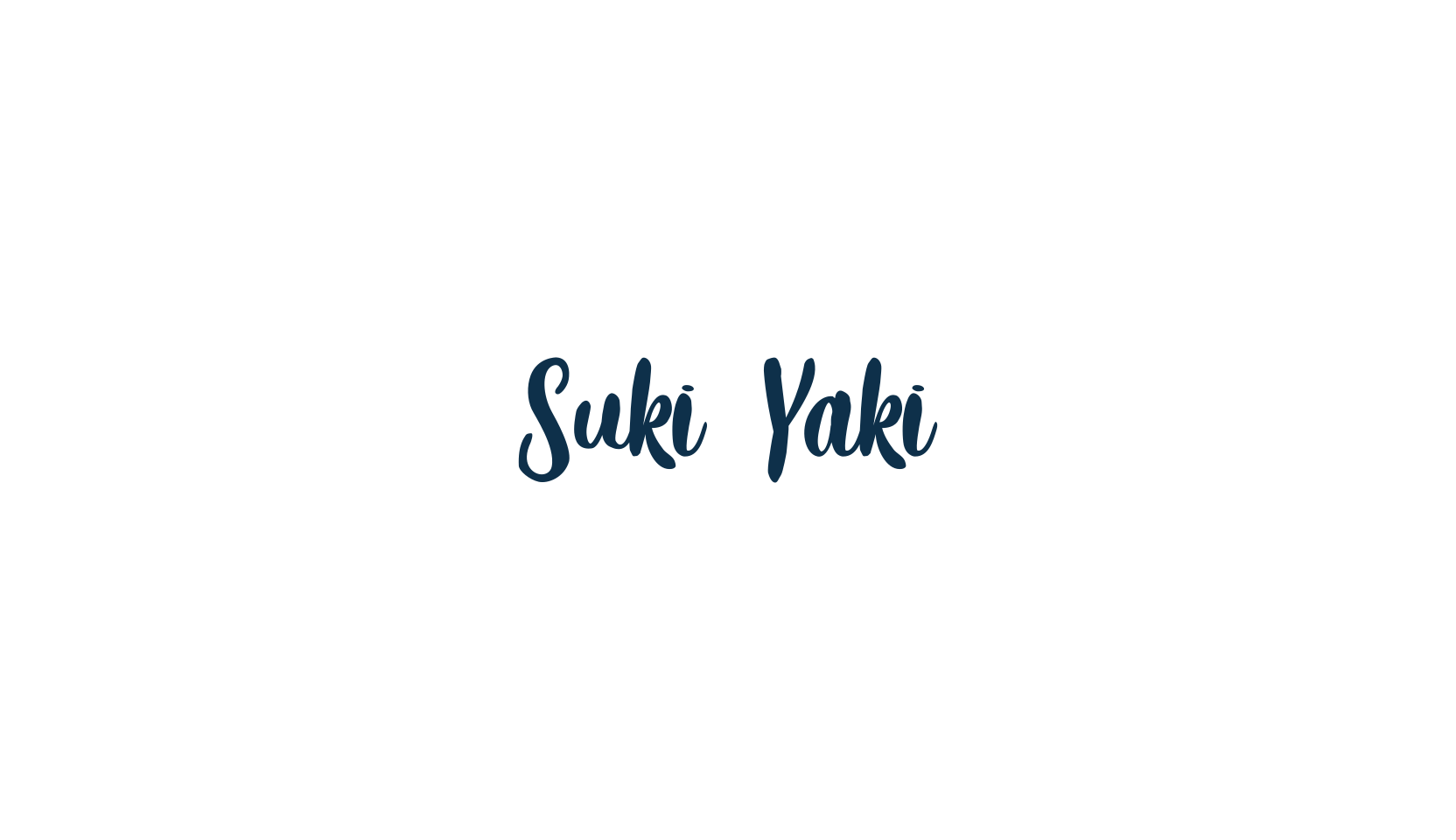 Suki Yaki, fancy decorative font preview