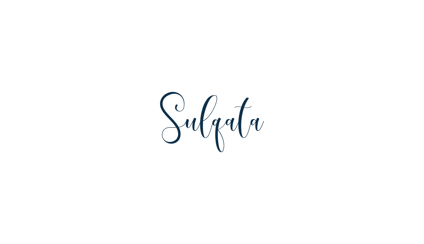 Sulqata, script calligraphy fancy decorative font preview