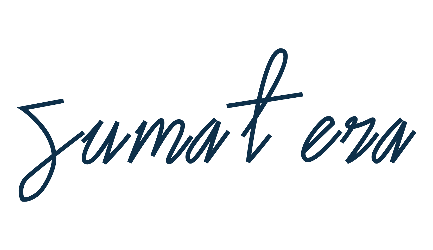 Sumatera, handwriting font preview