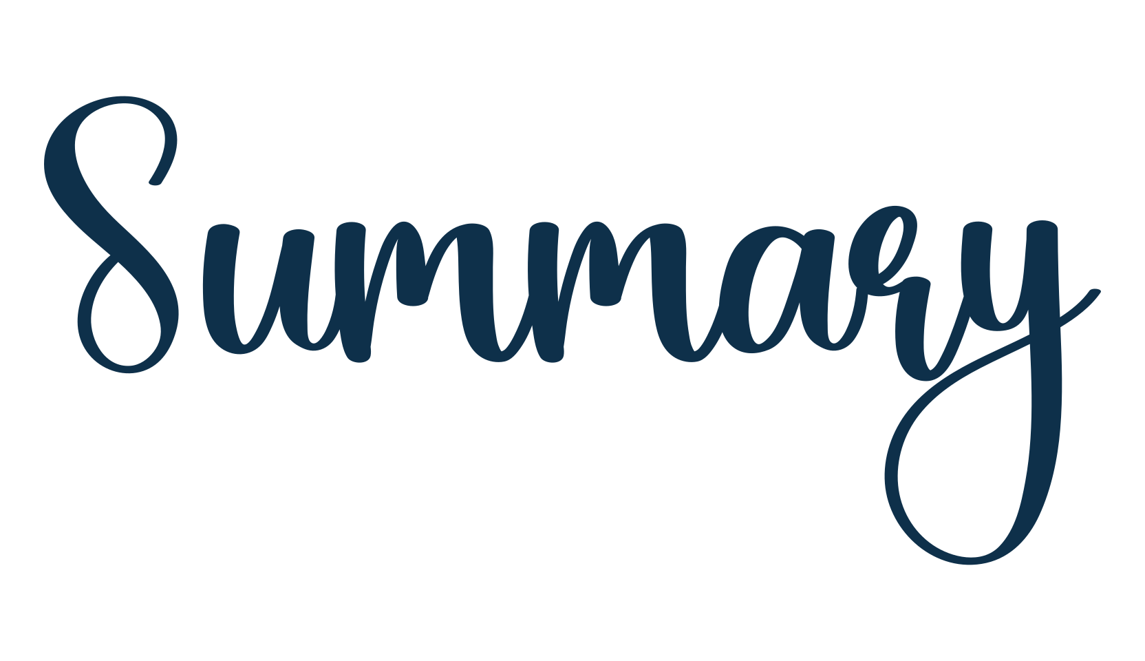 Summary, handwriting font preview