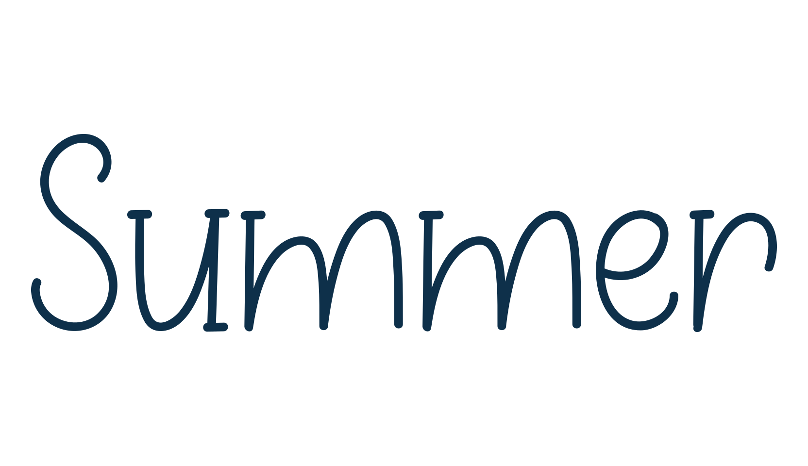 Summer (summer-10), various font preview