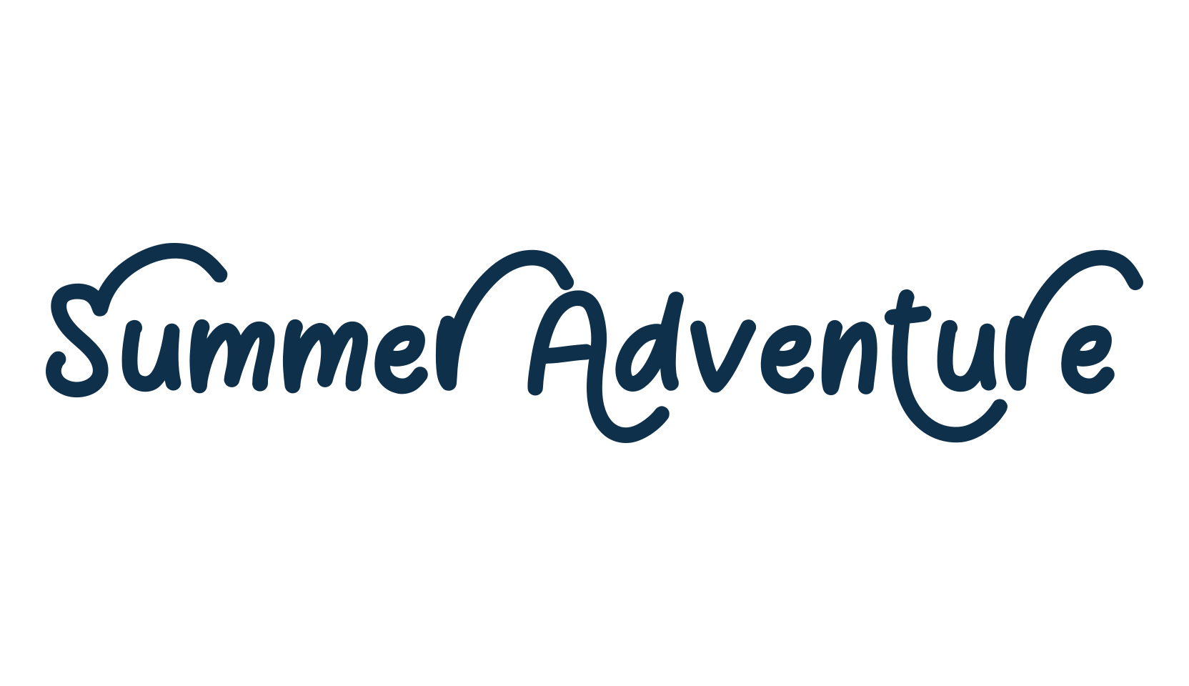 Summer Adventure, fancy various decorative font preview