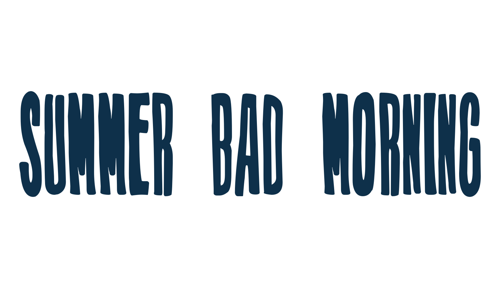 Summer Bad Morning, fancy various decorative font preview
