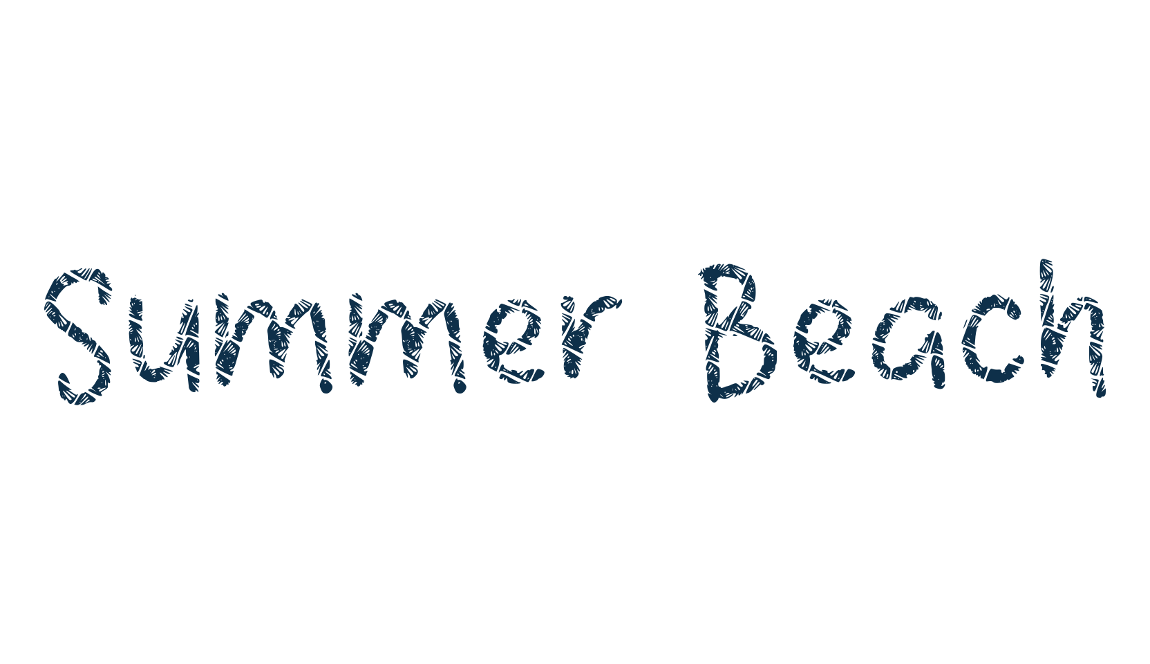 Summer Beach (summer-beach-2), display market font preview
