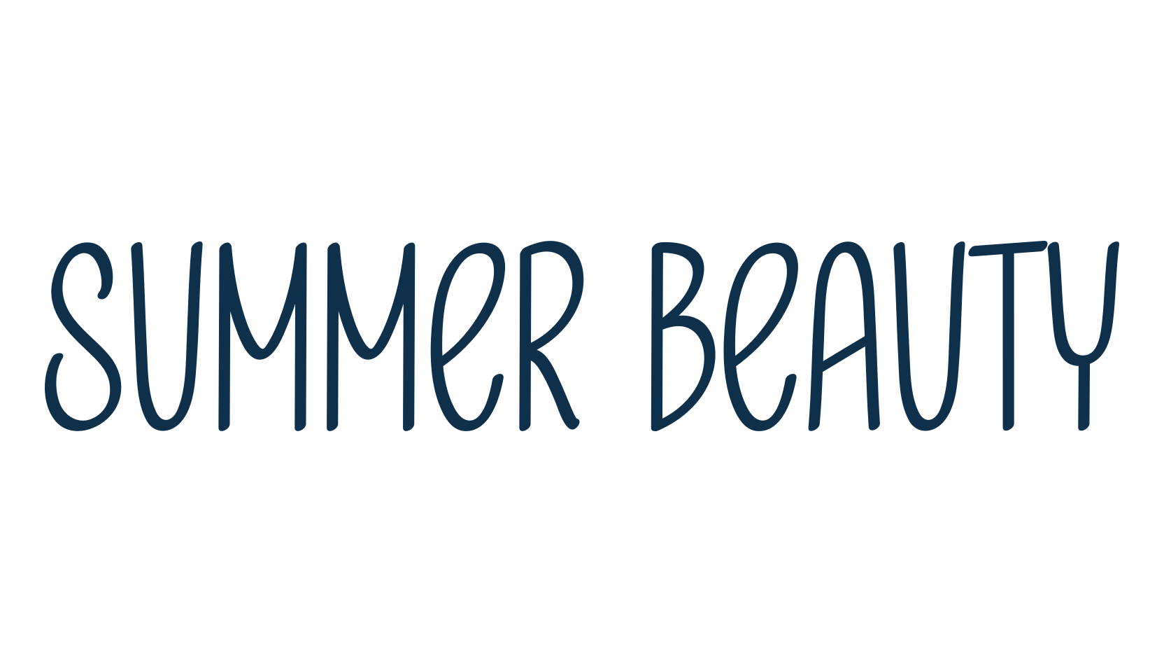 Summer Beauty, fancy various decorative script calligraphy font preview