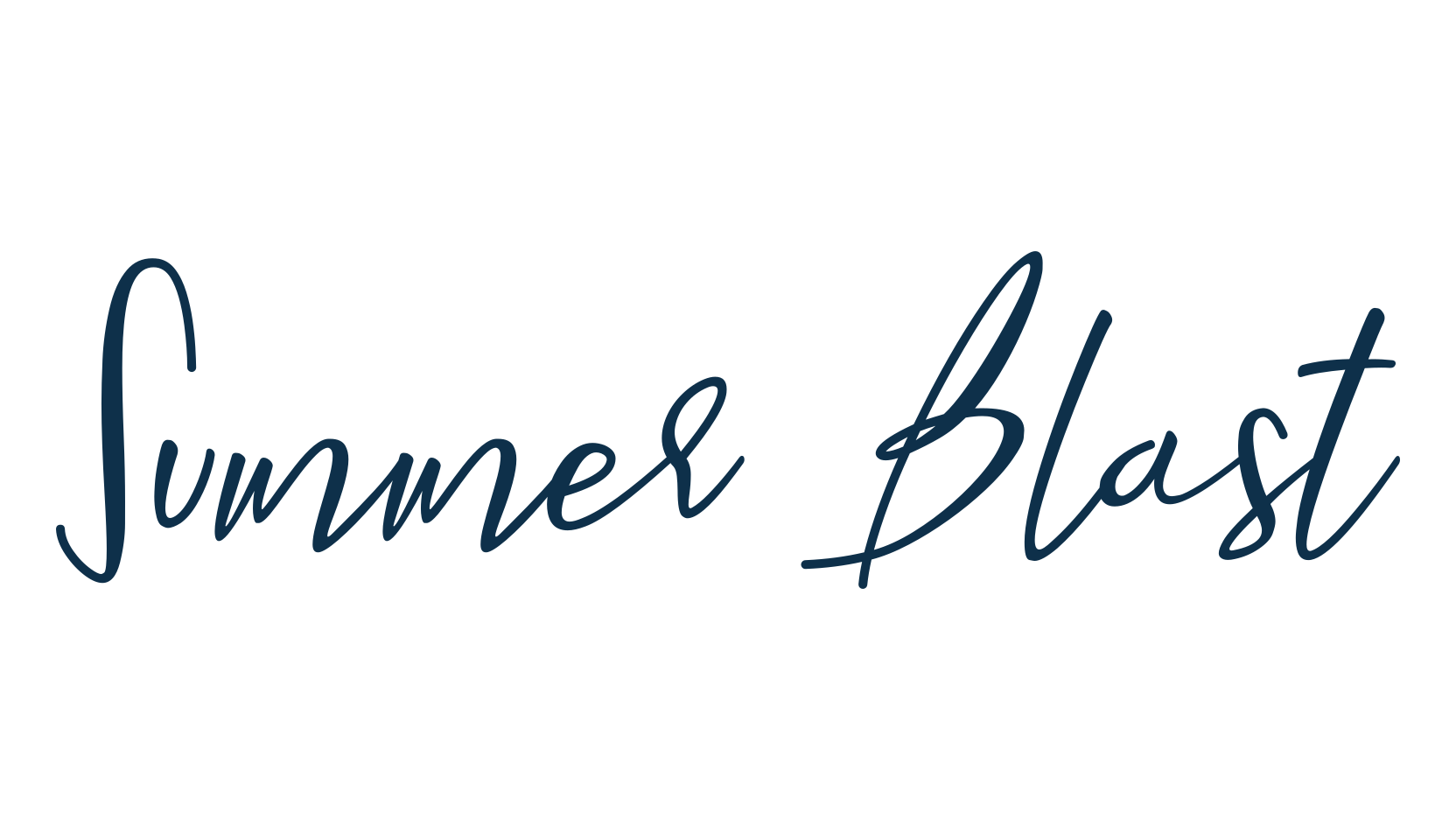 Summer Blast, script handwritten fancy decorative calligraphy font preview