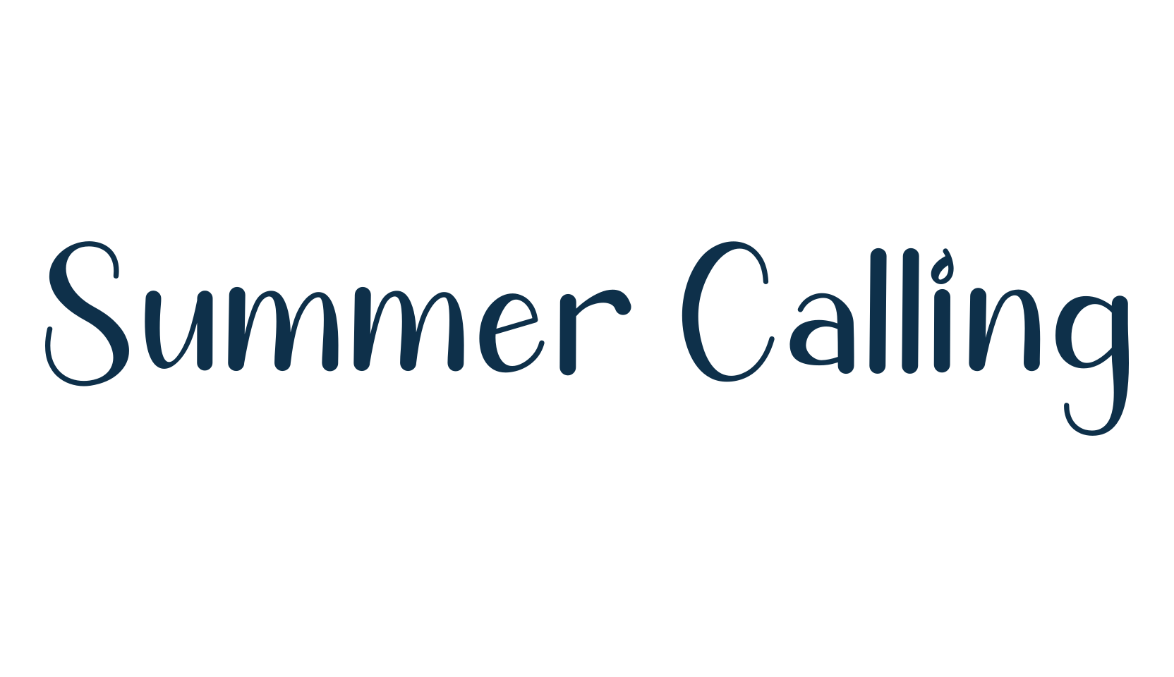 Summer Calling, fancy various decorative script calligraphy font preview
