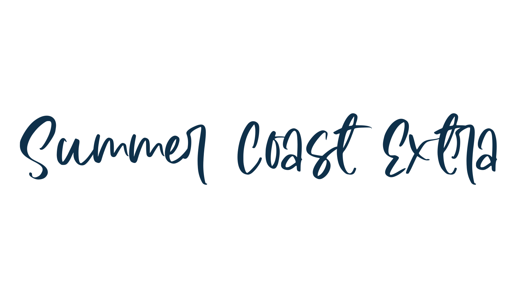Summer Coast Extra, display market font preview